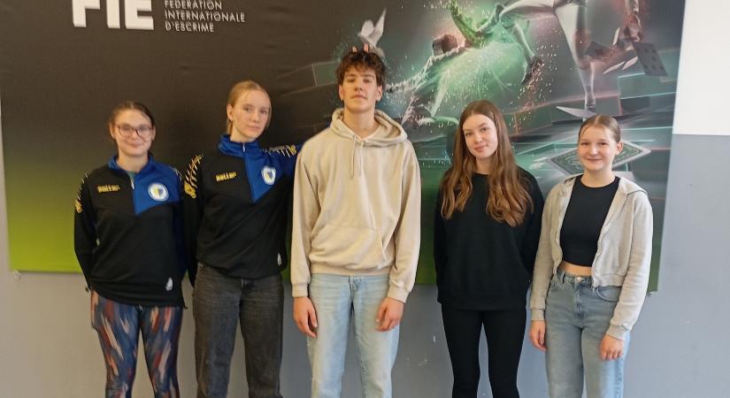 A junior tőrözők válogatóján vívtak a vásárhelyi versenyzők
