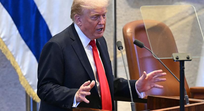 Donald Trump Izraelben: „Nyolc hónap alatt nyolc háborút zártam le”