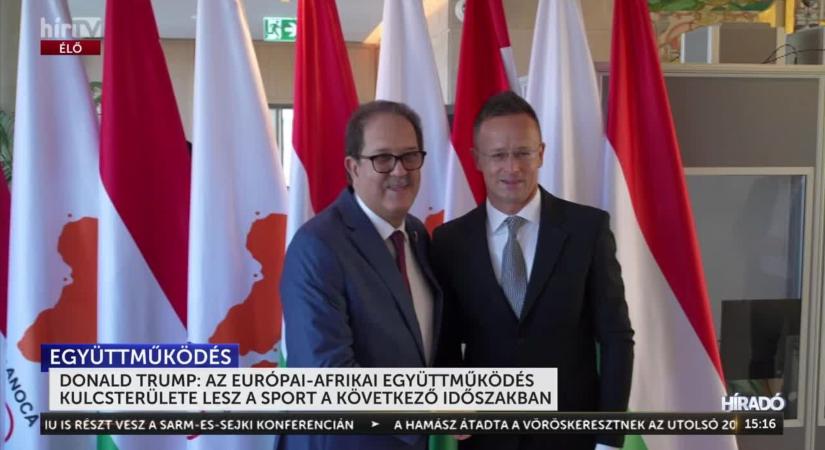 Szijjártó Péter: Az európai-afrikai együttműködés kulcsterülete lesz a sport a következő időszakban  videó