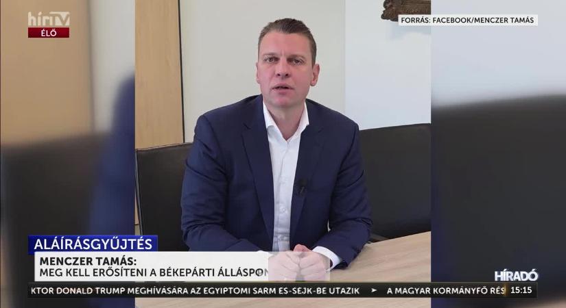 Menczer Tamás: bele akarnak nyomi bennünket a háborúba, ezért kell megerősítenünk a békepárti álláspontunkat  videó