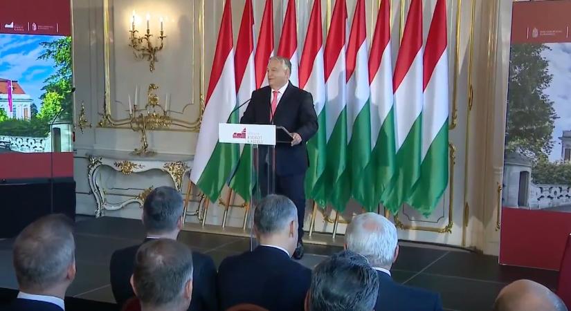 Orbán Viktor: 40 milliárdból újul meg a gödöllői Grassalkovich-kastély