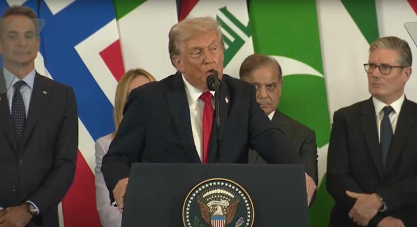 Trump szerint történelmi békemegállapodást írtak alá