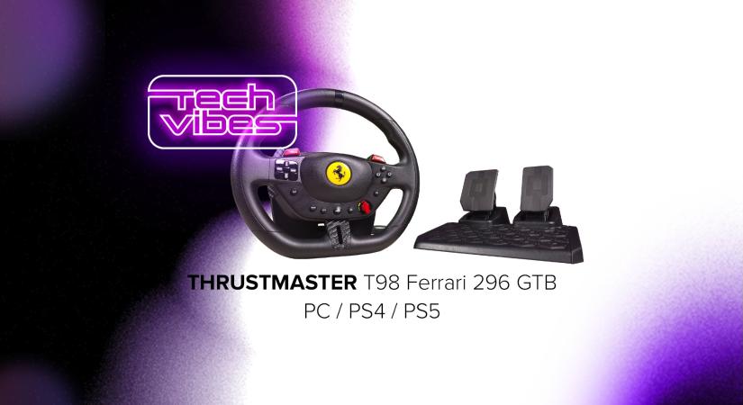 A gyerek első kormányszettje, vagy ennél ma már több kell? THRUSTMASTER T98 Ferrari 296 GTB PlayStation - Tech Vibes