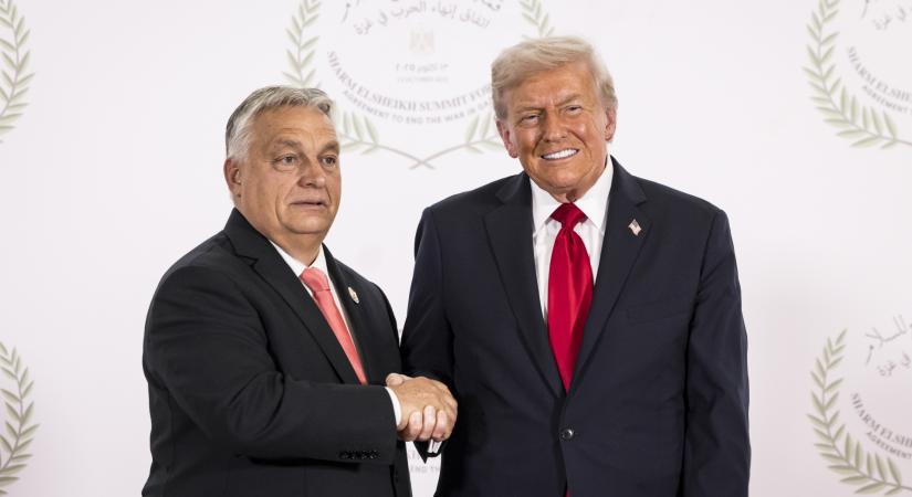 Trump az egyiptomi békekonferencián dicsérte Orbánt: „Viktor fantasztikus, remek vezető”