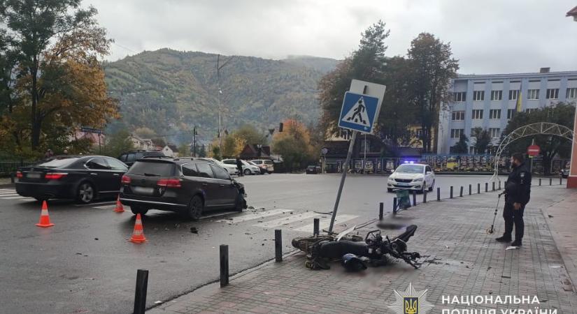 Részeg motoros okozott balesetet Rahón