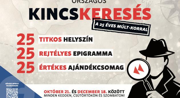Idén 25 éves a Múlt-kor – országos kincskereső játék indul!