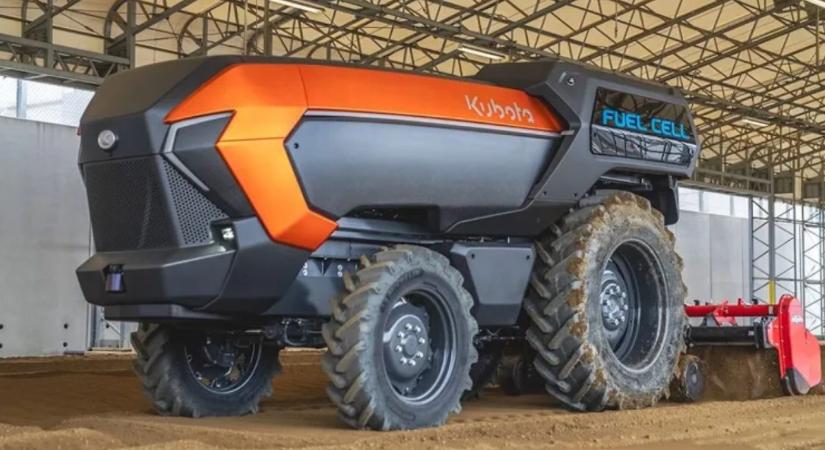 Autonóm, zéró kibocsátású és 100 lóerős – itt a Kubota hidrogéntraktora