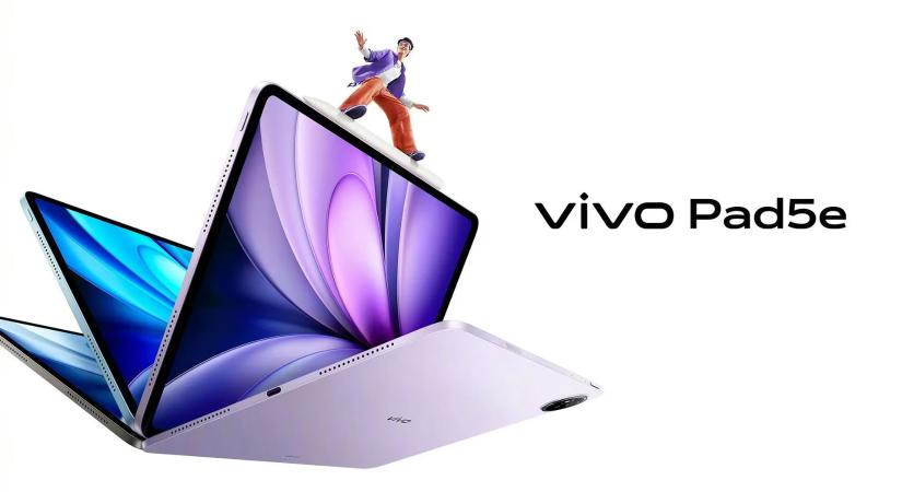 Nagy kijelző, erős chip és jó ár jellemzi az új vivo Pad 5e-t