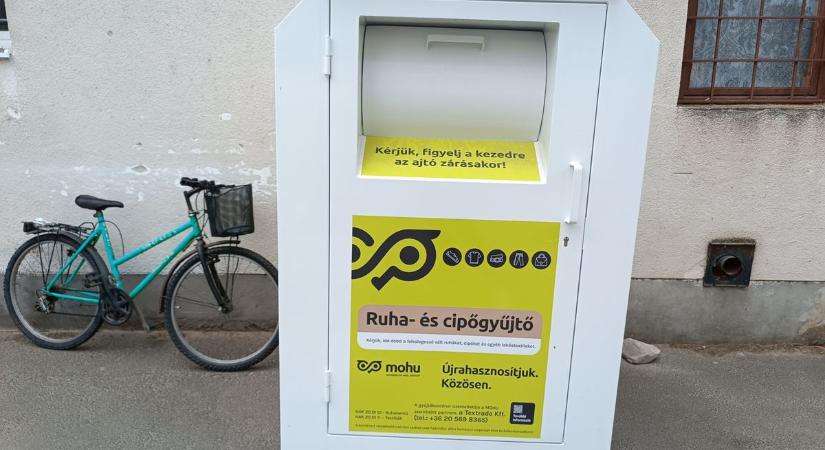 Új MOHU ruhagyűjtő-konténer segíti a környezettudatos lakosokat Izsákon