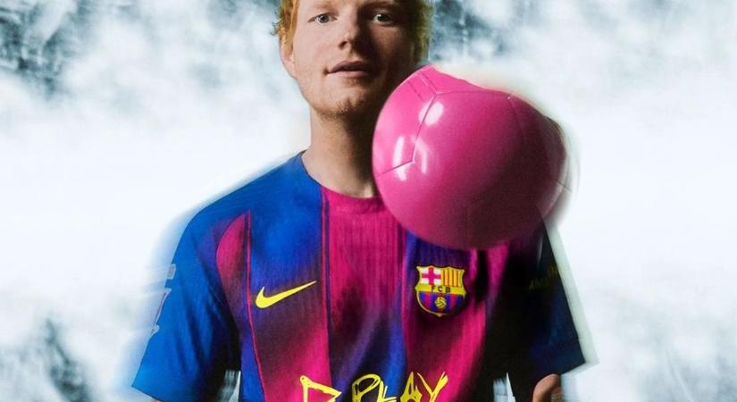 A Barcelona megint speciális mezzel készül a Real Madrid elleni rangadóra, ezúttal Ed Sheerannel álltak össze