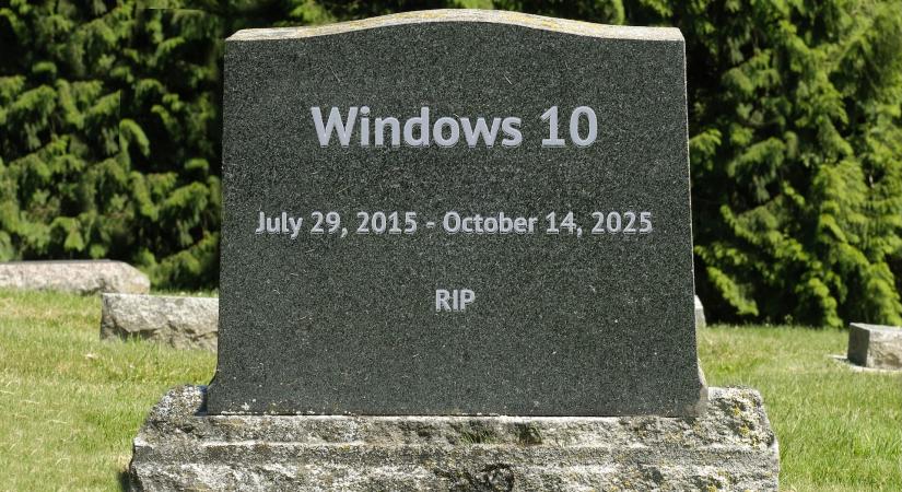 A mai nappal véget ér a Windows 10 támogatása