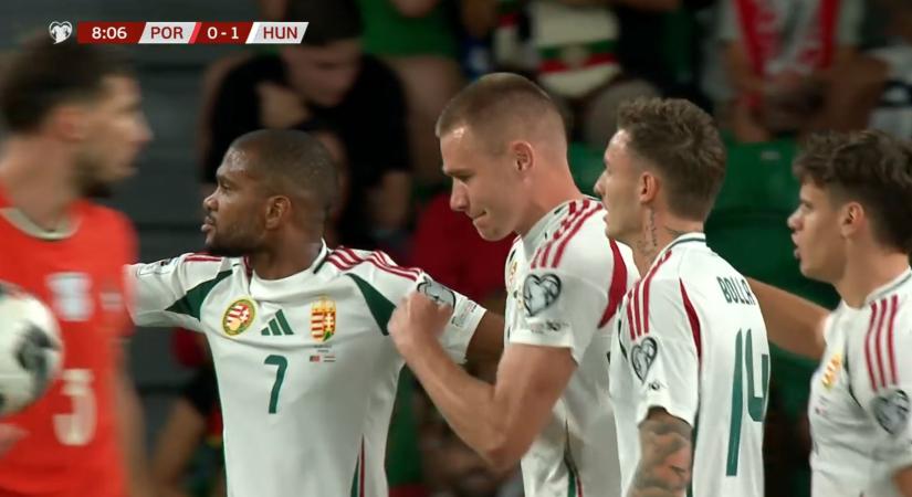 Sokkoltuk Portugáliát: Szoboszlai beívelte, Szalai befejelte - videó