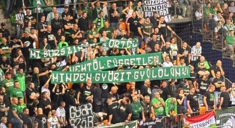 Gyűlöletkeltő Fradi-molinó az Audi ETO elleni meccsen - Ezt gondolja erről az FTC elnöke - Ön szerint?