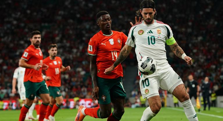 A végén jött a szenzáció: Szoboszai Dominik góljával ikszeltünk Portugáliában!