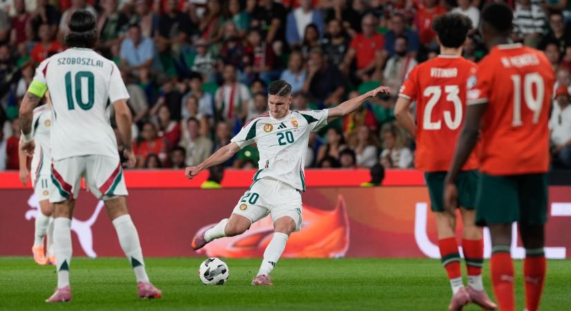 Szoboszlai a legvégén egyenlített, megvan a bravúrpont Portugáliában