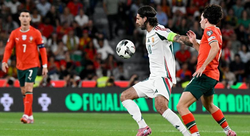 Portugália–Magyarország 2-2, Szoboszlai Dominik góljával az utolsó pillanatban sikerült egyenlíteni az idegenbeli vb-selejtezőn