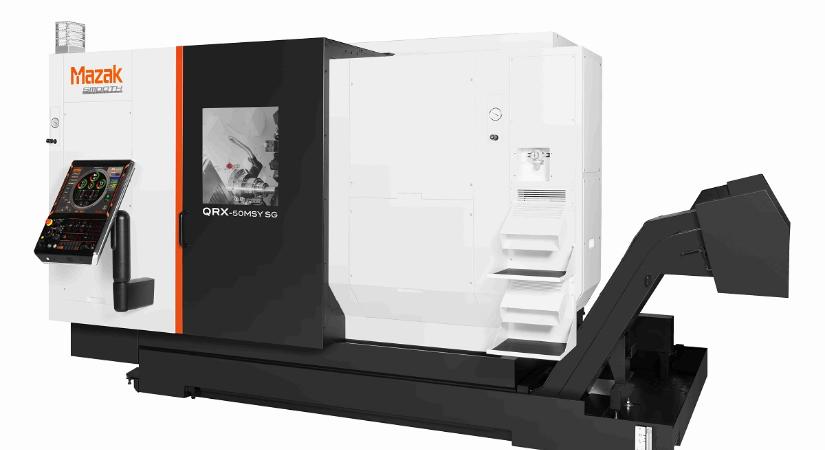 A Mazak bemutatta új, nagy termelékenységű, dupla revolverfejes esztergaközpontját