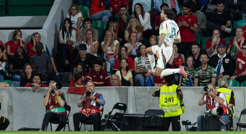 Videón Szoboszlai Dominik drámai gólja Portugália ellen