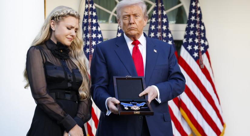 Charlie Kirk posztumusz Amerika legmagasabb polgári kitüntetésben részesült