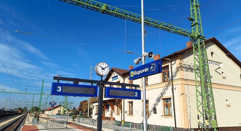 Megújult az északnyugat-magyarországi vasútállomás