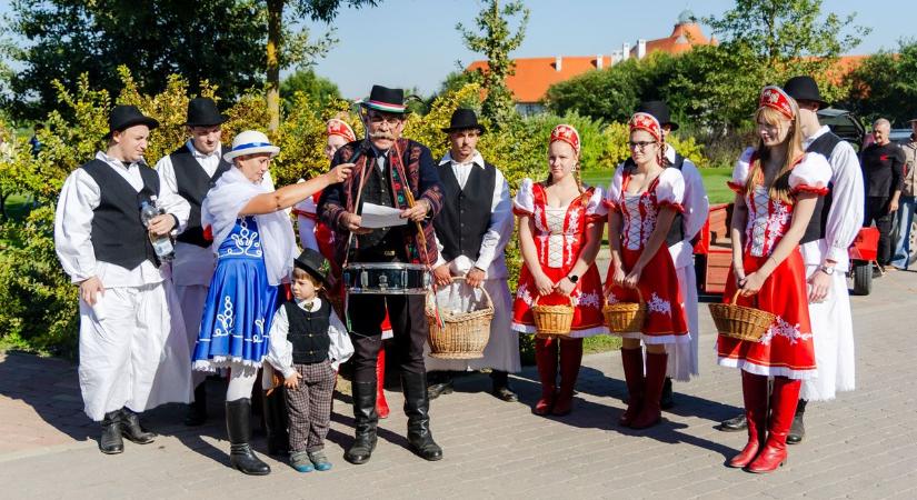 Jótékonysági szüreti mulatságot tartottak a Hungarikum Ligetben