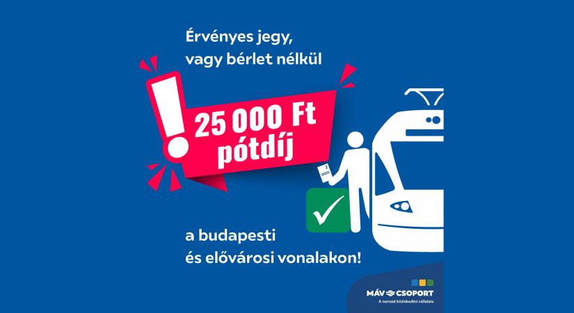 MÁV-csoport: október 16-tól egységes lesz a pótdíj összege