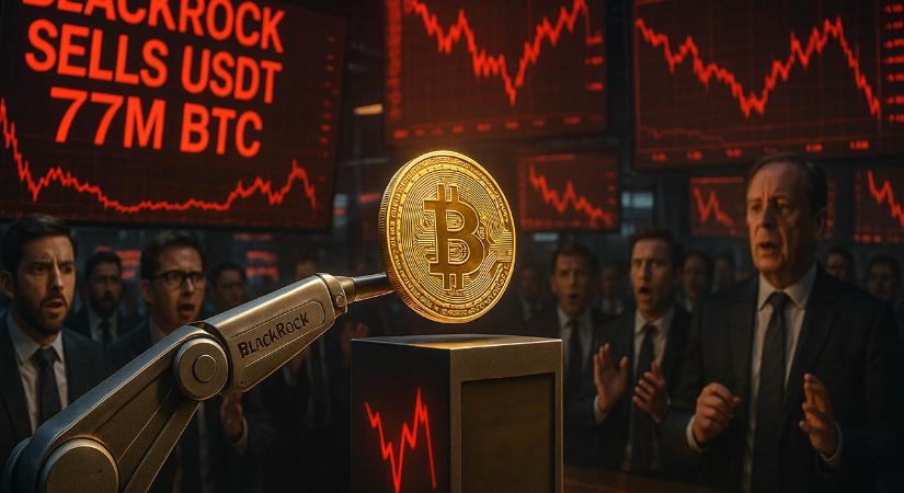 A BlackRock 77 millió dollár értékben adott el Bitcoint a Coinbase-en – Közeleg egy brutális BTC árzuhanás?