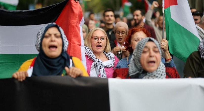 Hiába a tűzszünet, Nyugat-Európában Gázáért sztrájkolnak