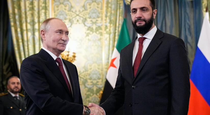 Vlagyimir Putyin a Kremlben fogadta Ahmed as-Saráát
