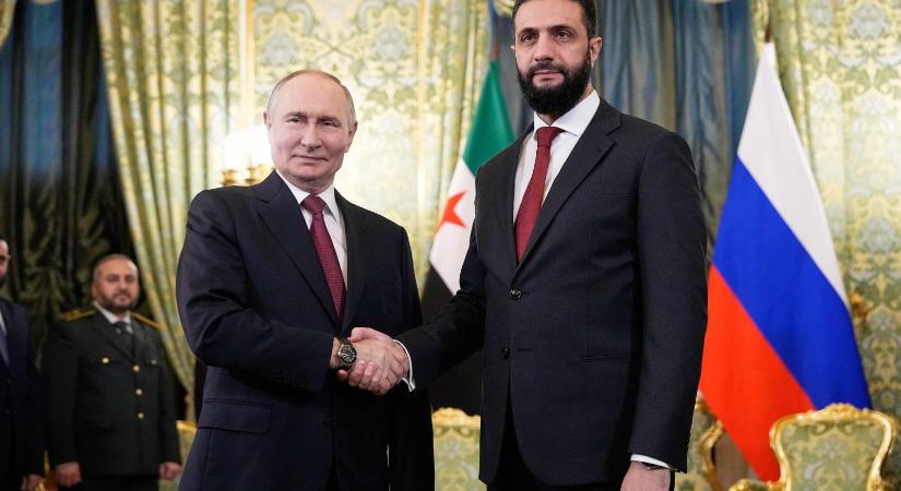Vlagyimir Putyin Moszkvában fogadta Szíria új államfőjét
