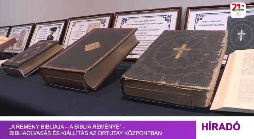 „A remény Bibliája – a Biblia reménye” - bibliaolvasás és kiállítás az Ortutay központban (videó)