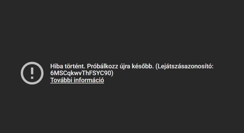 Leállt a Youtube