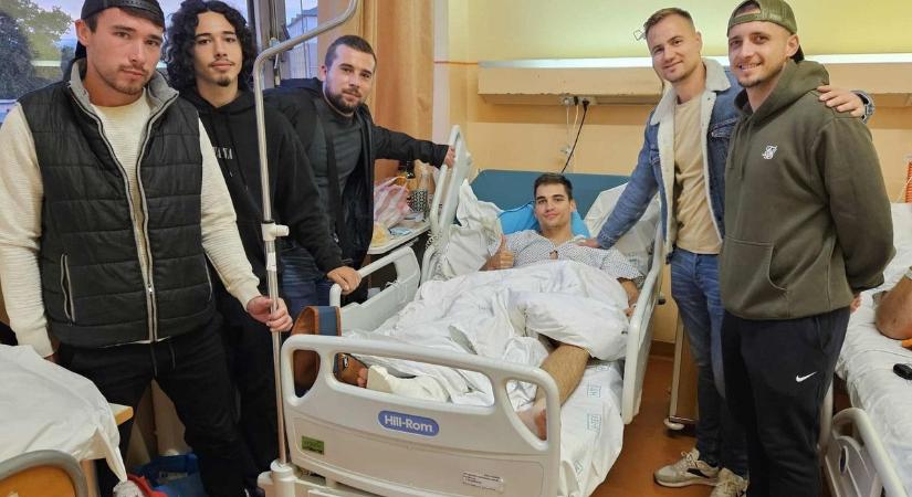 Vérfagyasztó sérülés! Mentő vitte el a pályáról a Szakoly játékosát, videón a súlyos eset