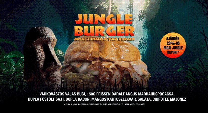 Szobanövény bolt és hamburgerező kollab. Jungle Burger a Moai Jungle x The Tap Burger&Beer -től