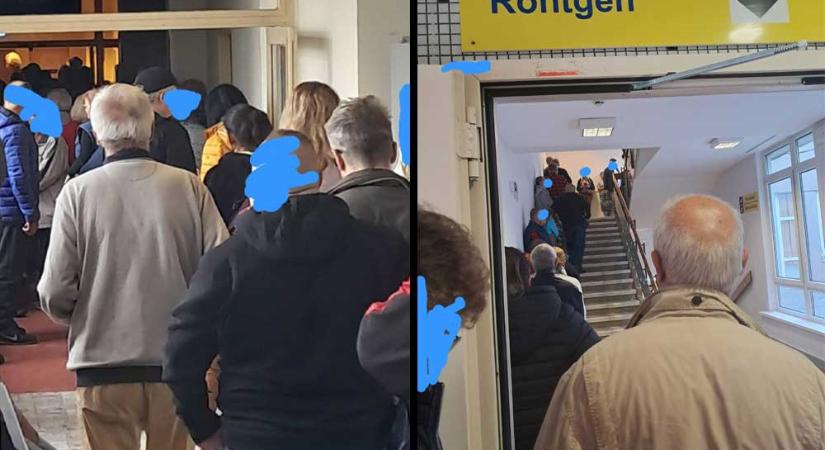 Órákig álltak sorban a páciensok ultrahangidőpontért a Váci Jávorszky Ödön Kórházban, Takács Péter szerint valakik szándékosan szerveztek oda 400 beteget