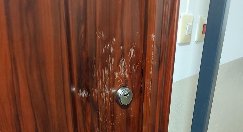 Húsklopfolóval szerette volna szétverni egy lakás ajtaját a bedrogozott hajdúhadházi nő – fotókkal