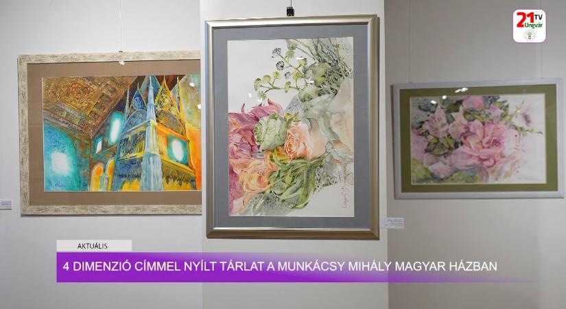 Aktuális (2025.10.16) 4 dimenzió címmel nyílt tárlat a Munkácsy Mihály Magyar Házban (videó)