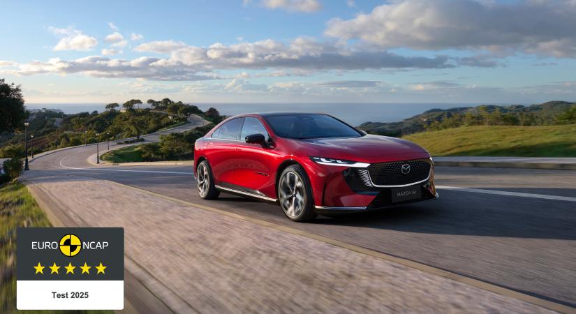 5 csillagos Euro NCAP minősítést kapott a Mazda 6e