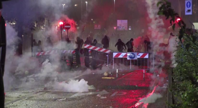 A palesztin-párti baloldali tüntetők nem értenek egyet a gázai békemegállapodással  videó