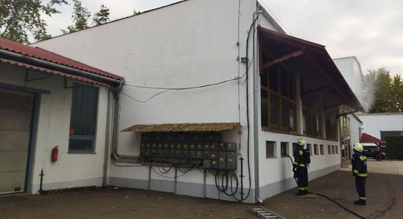 Lángok csaptak fel Árpádhalmon, percek alatt füstbe borult az üzem