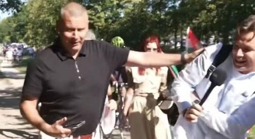 Hivatalos: garázdaság ügyében gyanúsított lett a Mandiner riporterét lökdöső Ruszin-Szendi Romulusz