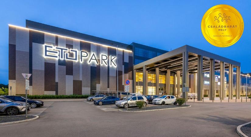 Családbarát Hely védjegyet kapott az ETO Park Szolgáltató & Élményközpont