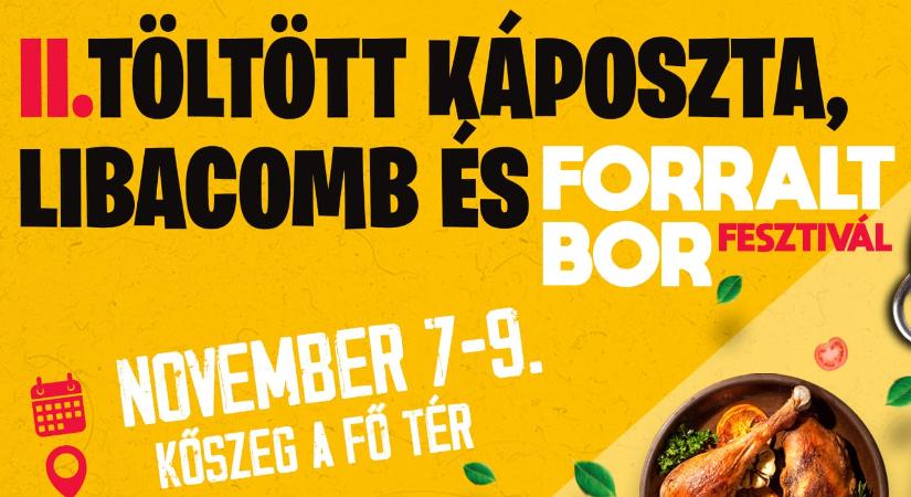 Töltött Káposzta-, Forralt Bor- és Libacombfesztivál – Kézműves vásár 2025 Kőszeg