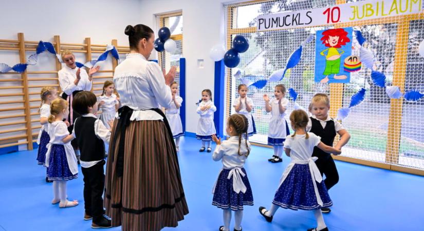 Átadták a Pumukli német nemzetiségi óvoda tornaszobáját Érden