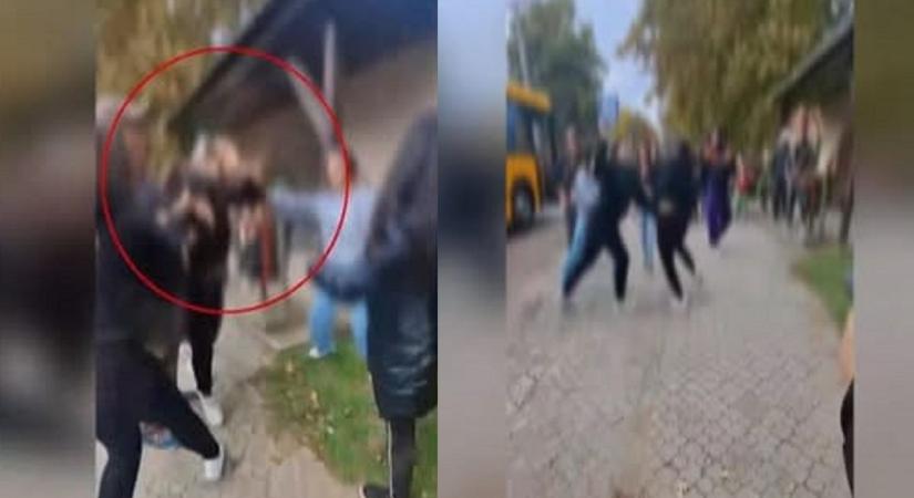 Brutális tömegverekedés Borsod megyében, a busz mellett ütötték egymást a lányok – mindent felvett a kamera