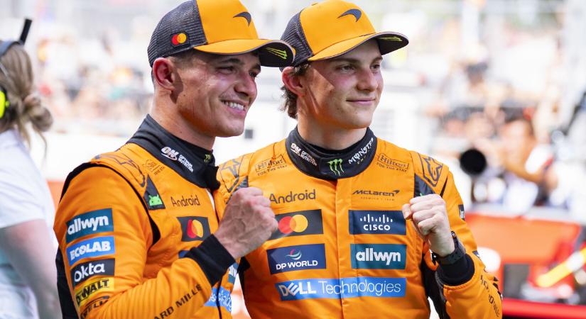 F1-es szakíró: a „papaya-szabály” a múlté, a mérleg nyelve Norris felé billen a McLarennél
