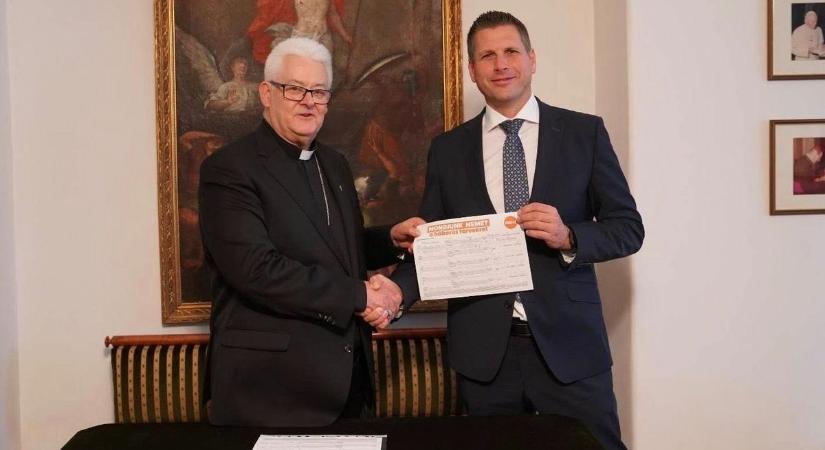 Spányi Antal megyéspüspök aláírásával is a béke mellett állt ki
