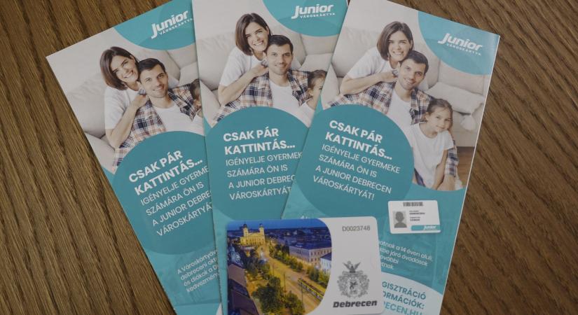 Junior Debrecen Városkártya: regisztráljon mielőbb!