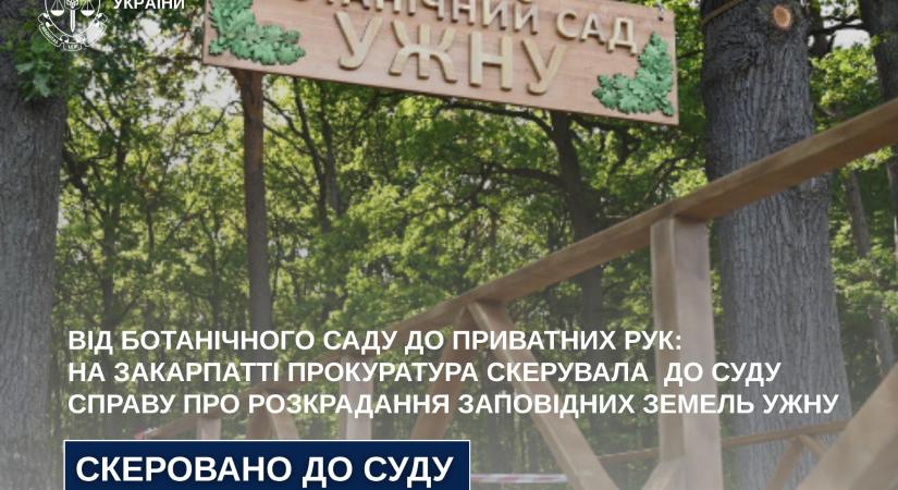 Vádat emeltek az ungvári botanikus kert földjeinek eladása miatt