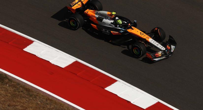 Norris az élen Hülkenberg előtt az austini nyitóedzésen